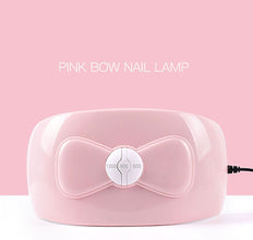 Professional Pink Bowknot Nail Polish Dryer