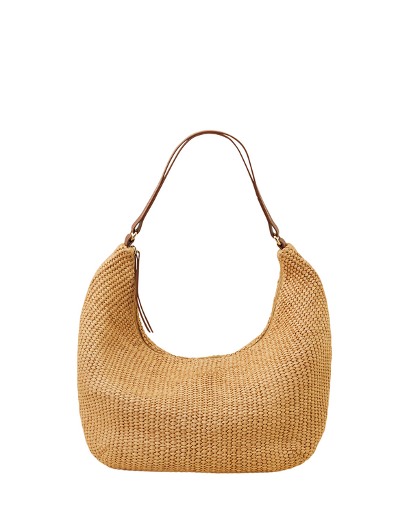 Raffia Summer Slouch Shoulder Bag