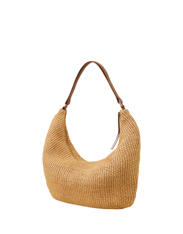 Raffia Summer Slouch Shoulder Bag